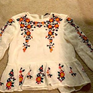 Floral top from Zara